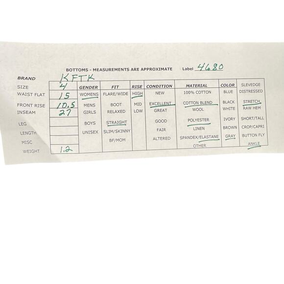 KUT From The Kloth Reese Fab Ab Ankle Straight Leg Jeans Gray Womens Size 4 - Picture 3 of 11